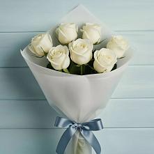 Букет 7 Белых роз Эдлесс Лав в Егорово